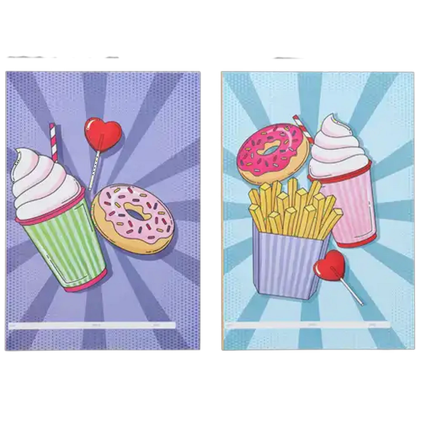 Image of Creative Stationery Snack Time A4 Book Jackets 5-Pack (Design May Vary)