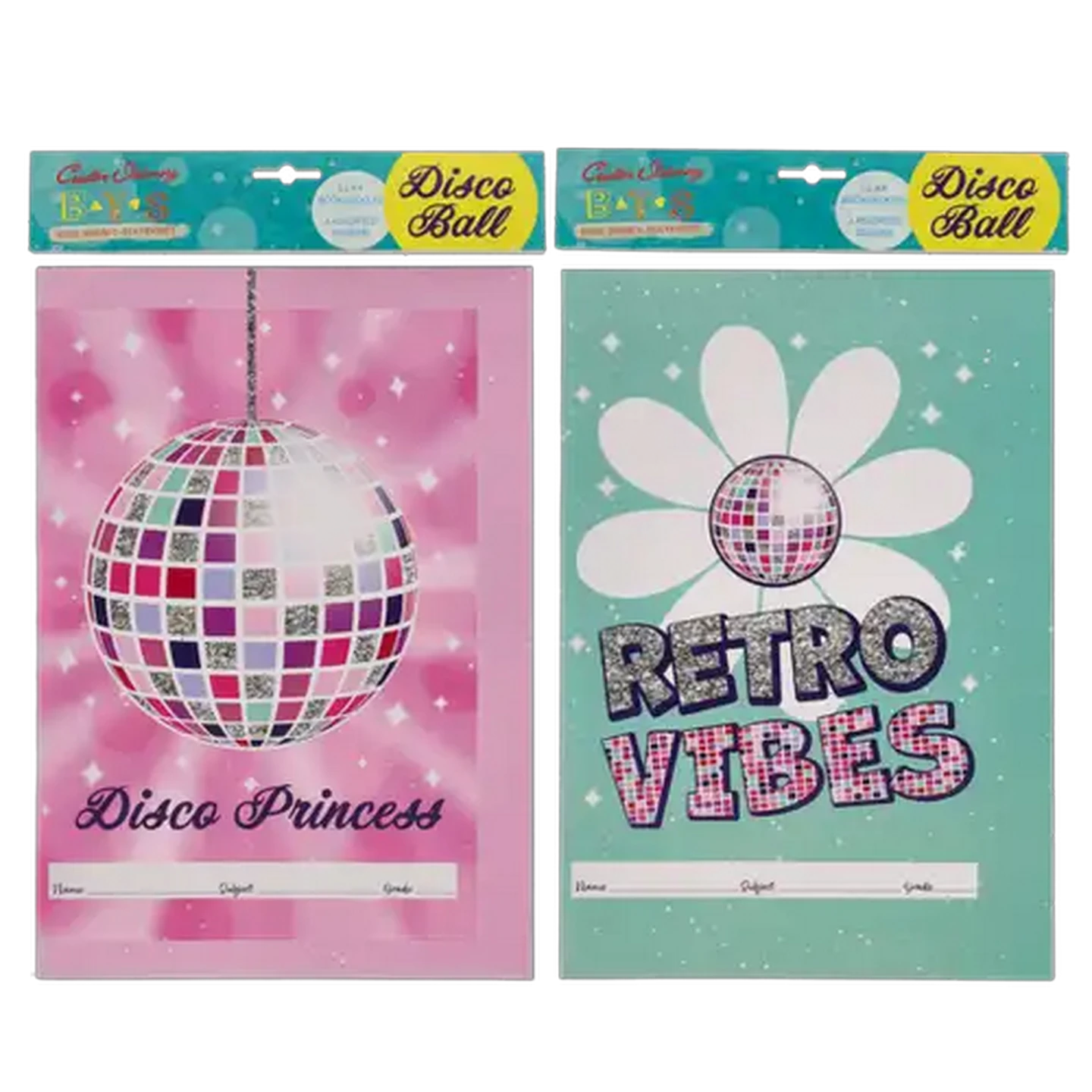 Image of Creative Stationery BTS A4 Disco Ball Book Jackets 5-Pack