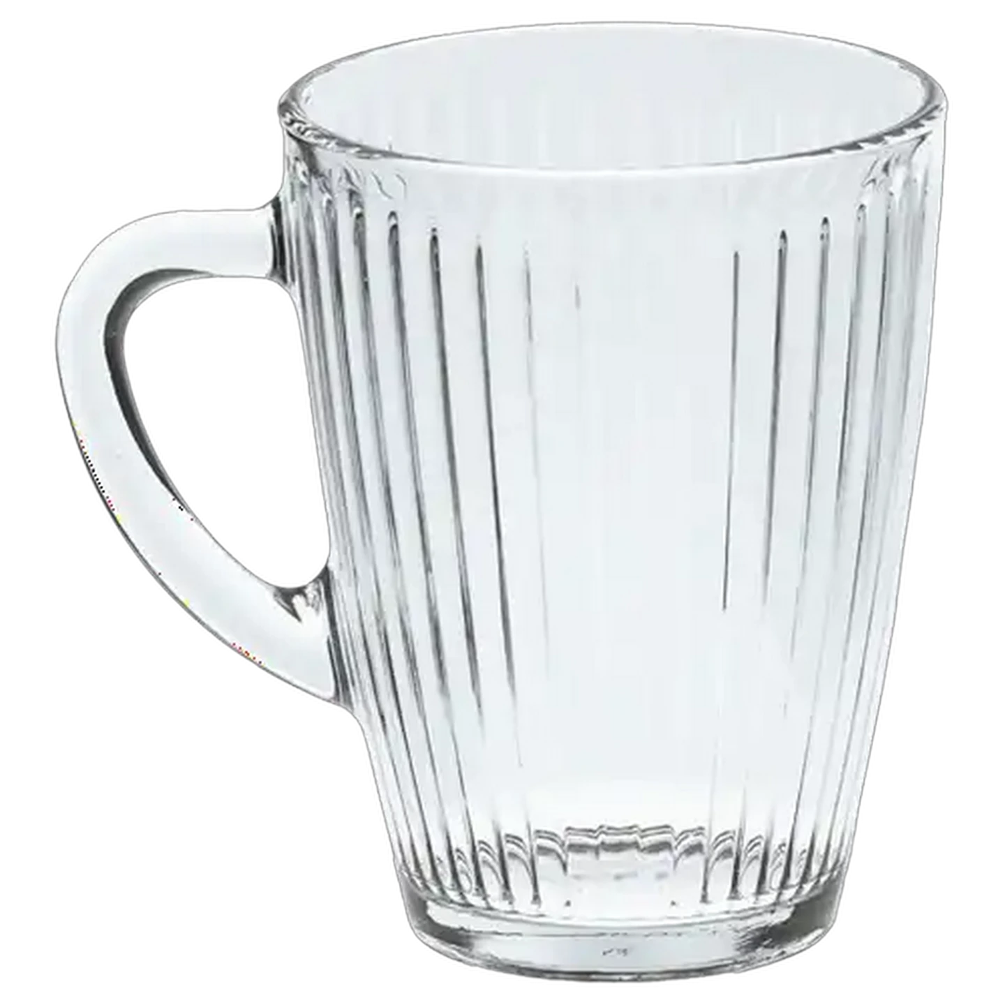 Image of LAV Ribbed Glass Mug 400ml