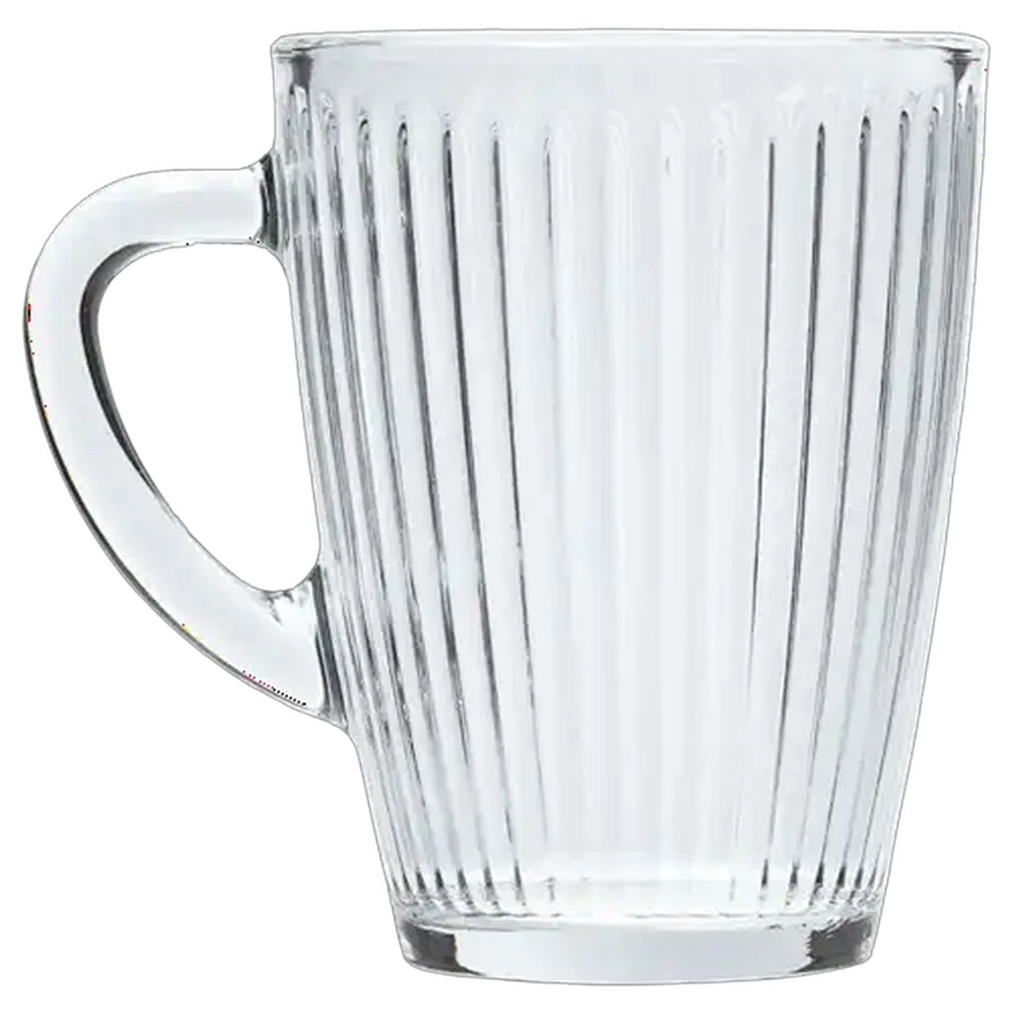 Image of LAV Ribbed Glass Mug 400ml