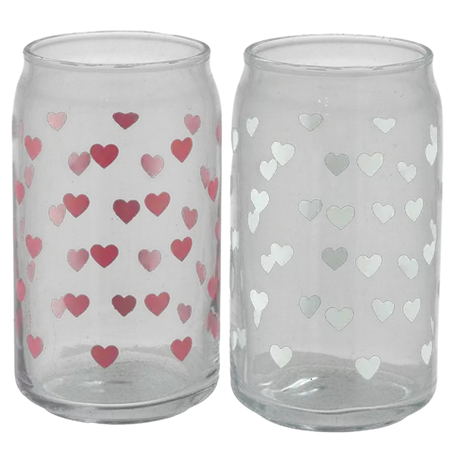 Image of Heart Single Can Glass 470ml (Colour May Vary)