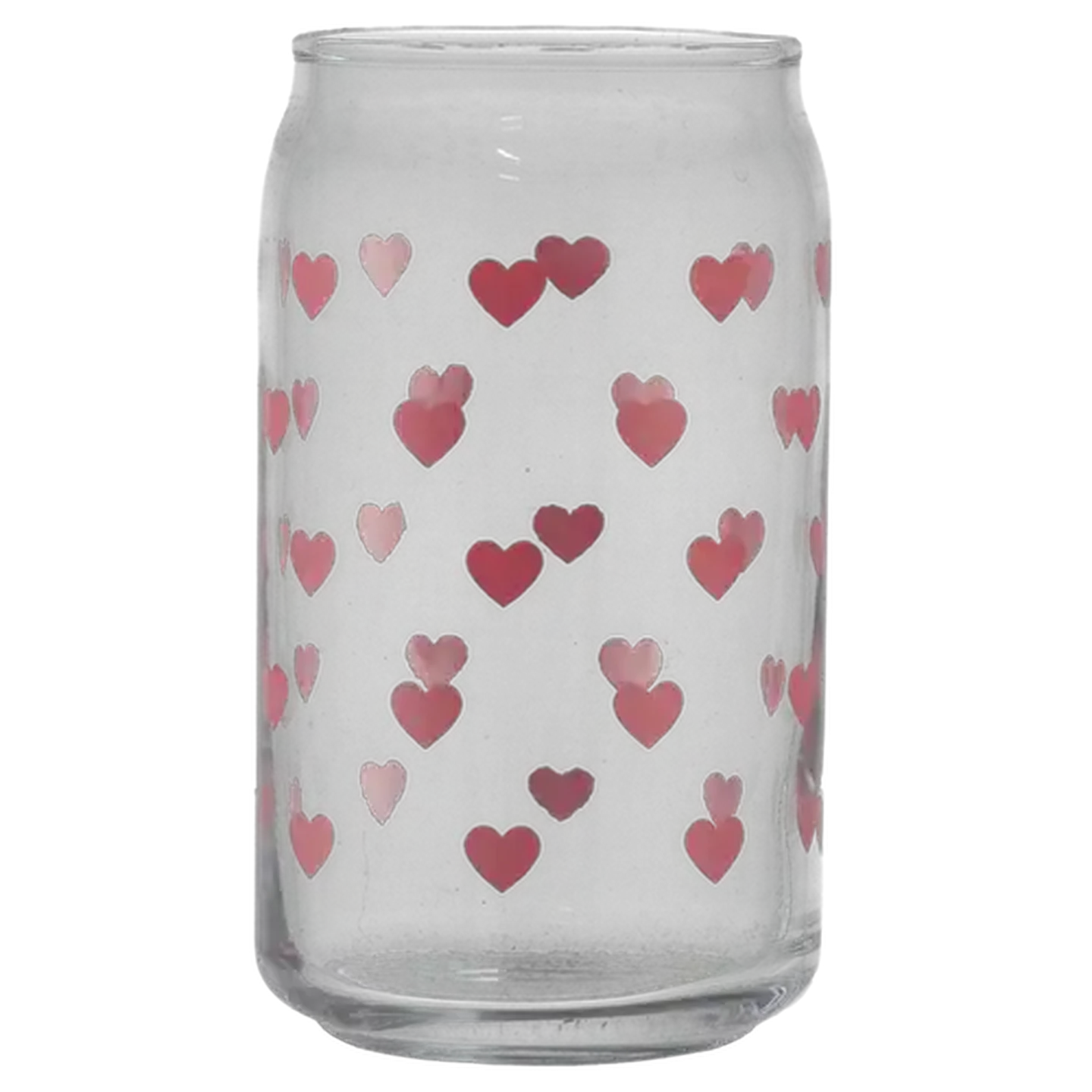 Image of Heart Single Can Glass 470ml (Colour May Vary)