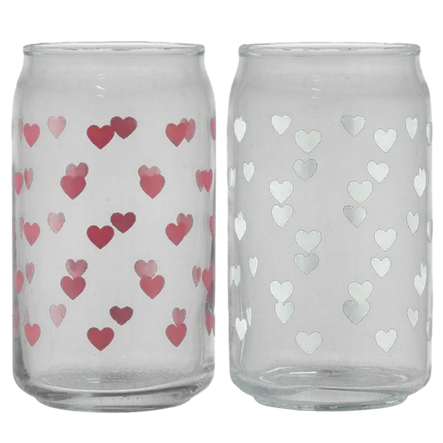 Image of Heart Single Can Glass 470ml (Colour May Vary)