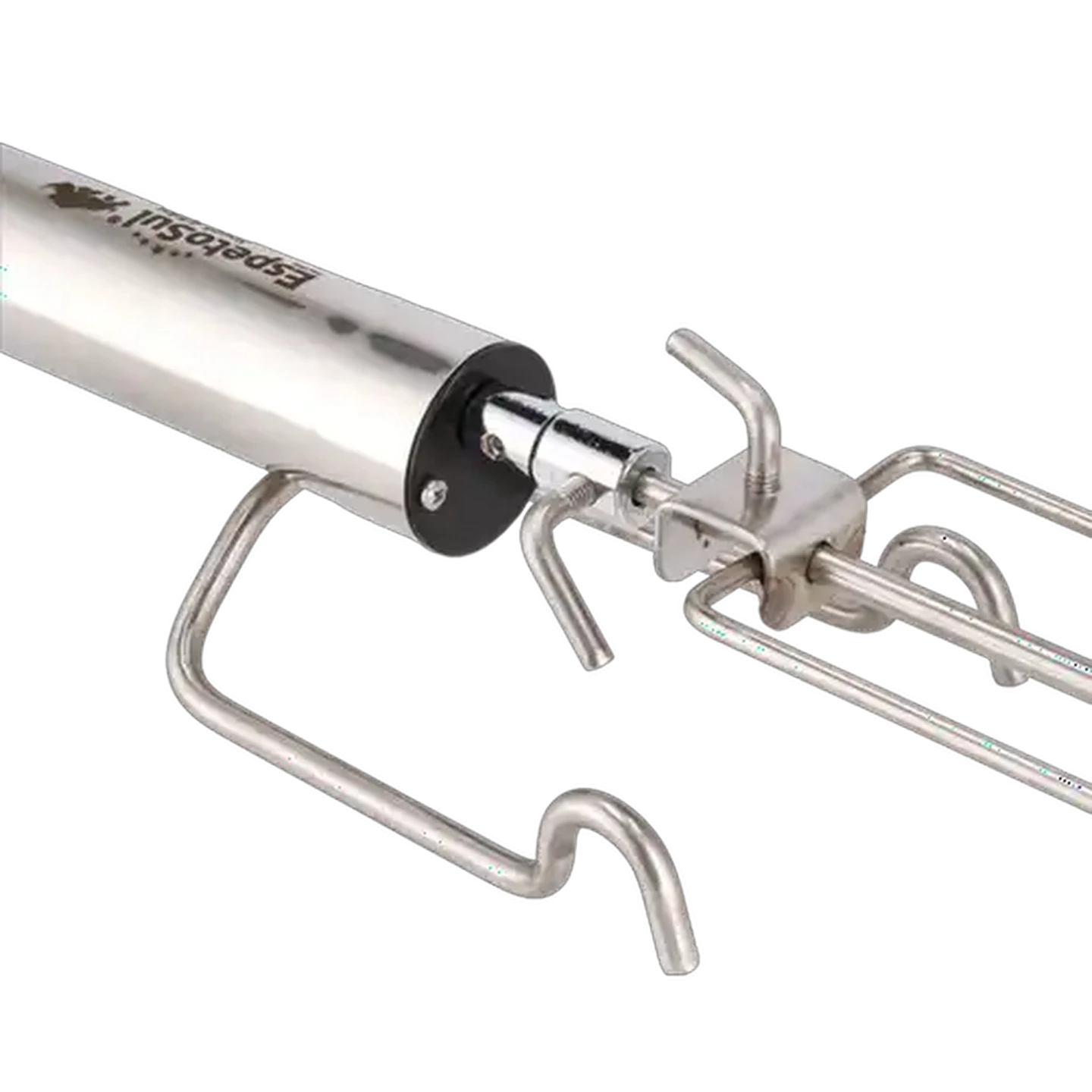 Image of HotRods Stainless Steel Battery-Operated Portable Braai Rotisserie