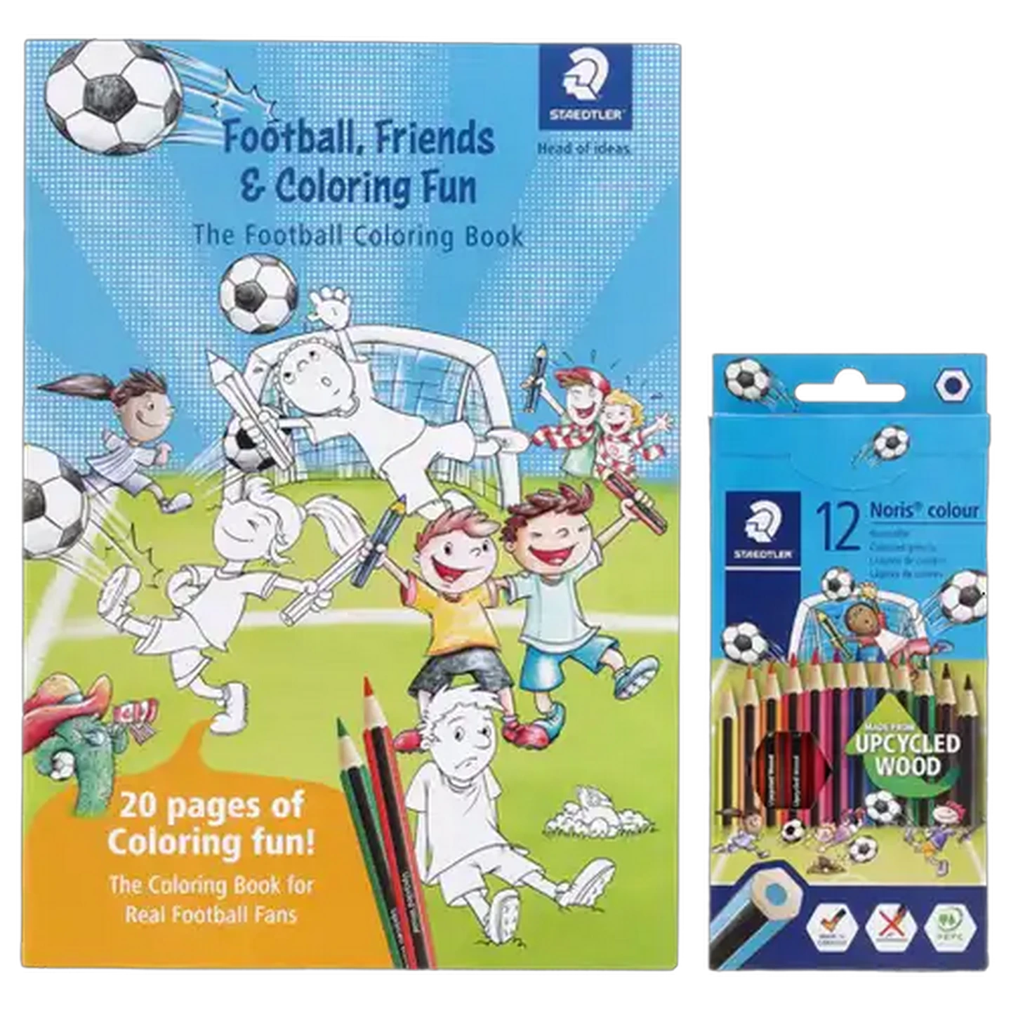 Image of Staedtler Colouring Book & Noris Colouring Pencils Set