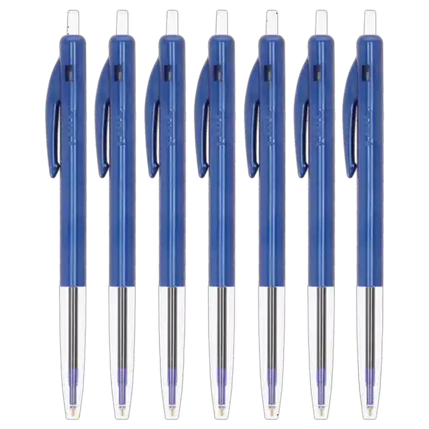 Image of BIC Clic Blue Retractable Medium Ball Pen 7-Pack