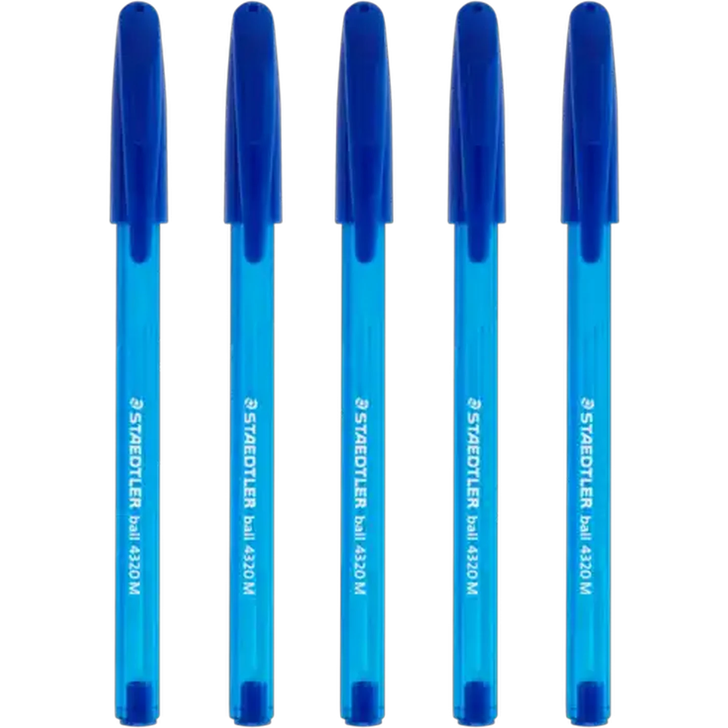 Image of Staedtler Blue Medium Ballpoint Pen 5-Pack