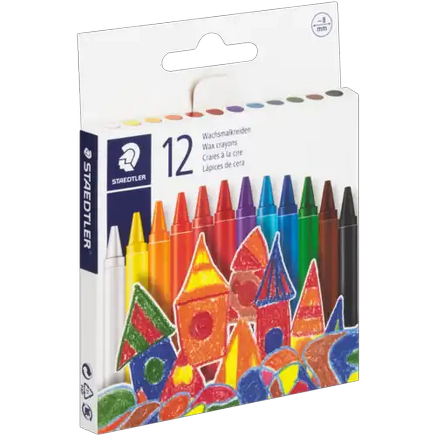 Image of Staedtler Wax Crayons 12-Pack