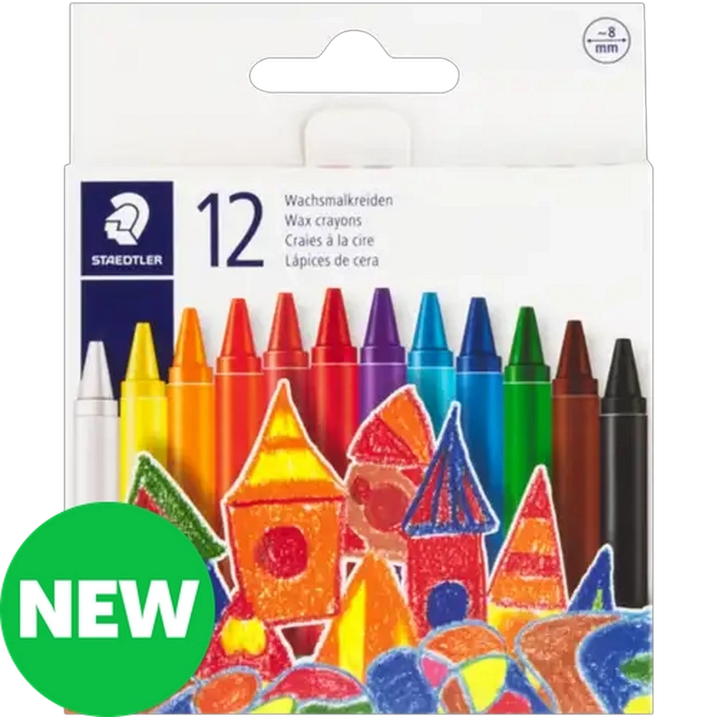 Image of Staedtler Wax Crayons 12-Pack