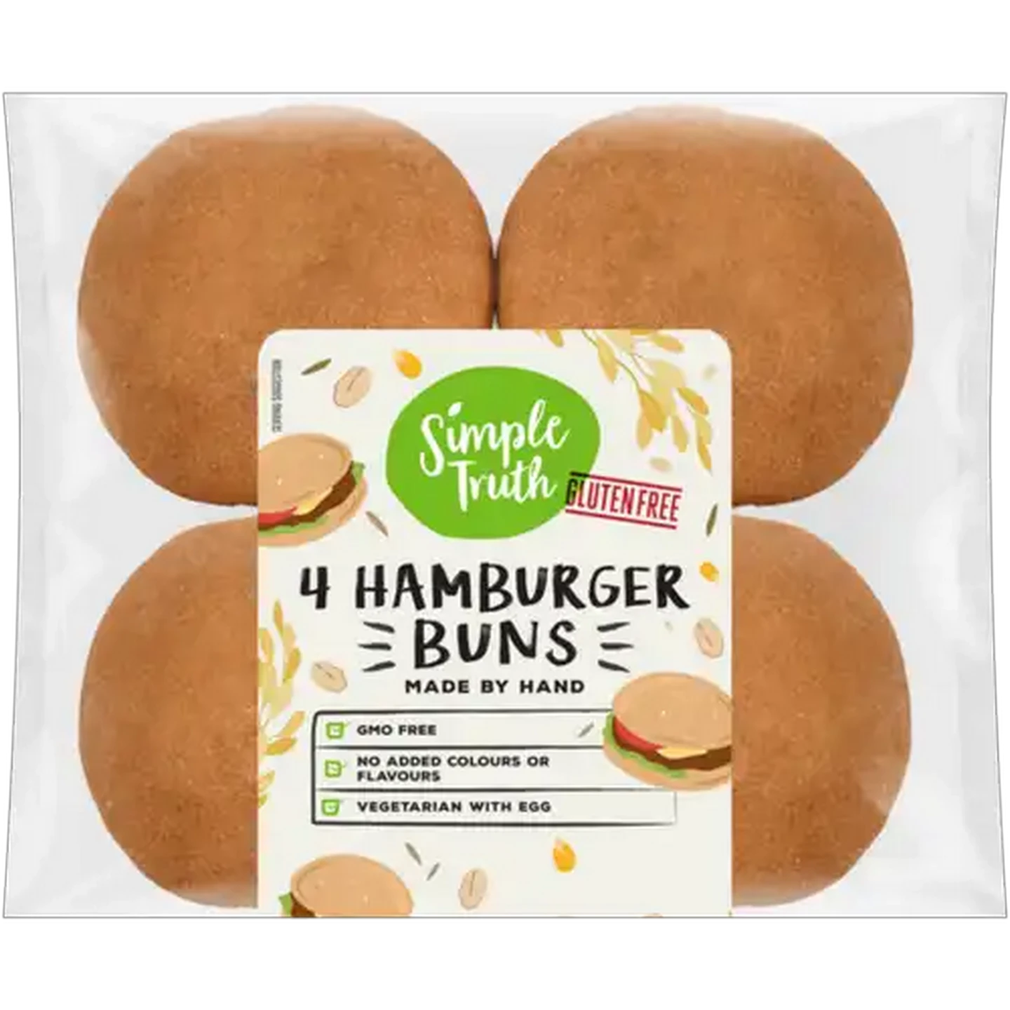 Image of Simple Truth Gluten Free Hamburger Buns 4-Pack
