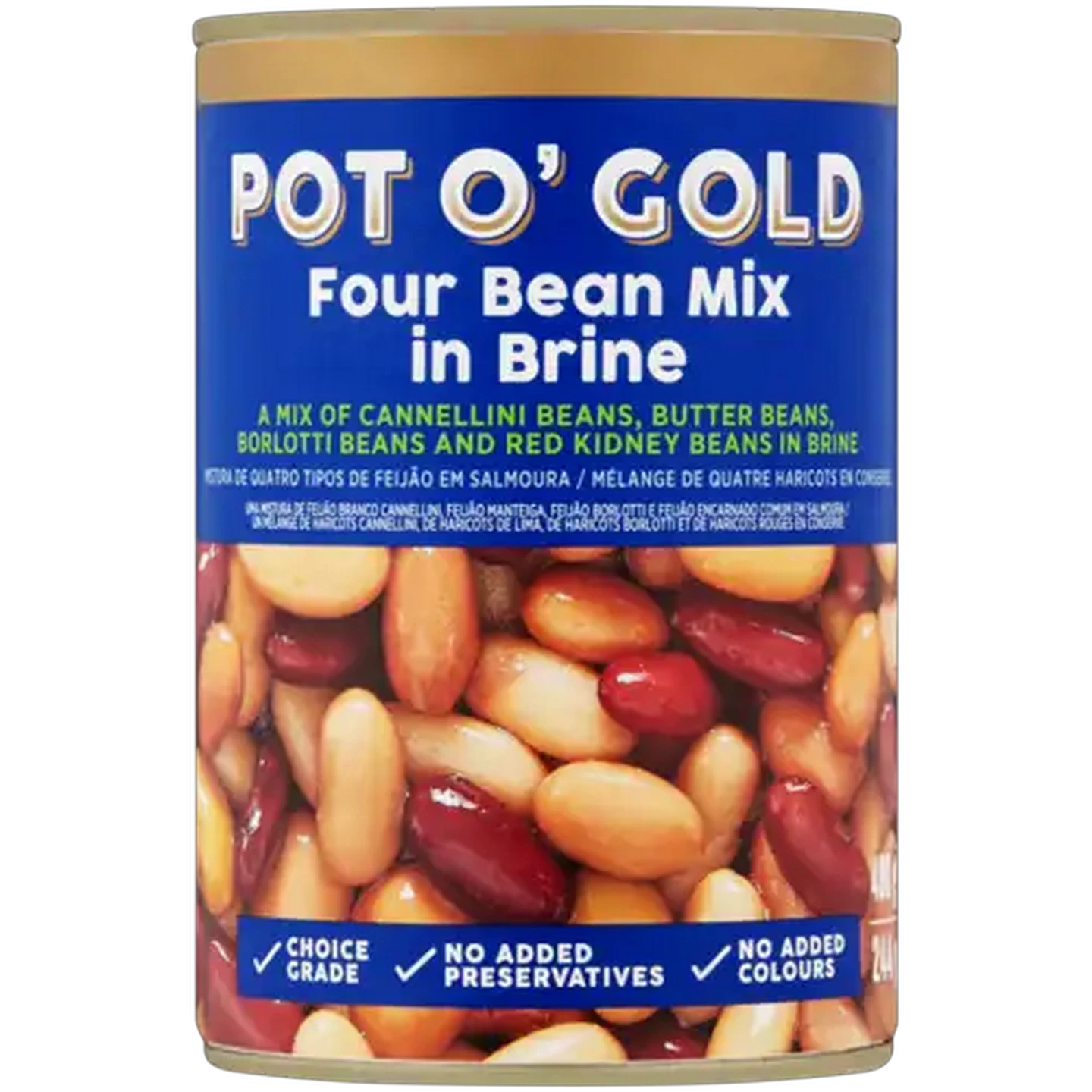 Image of Pot O' Gold Four Bean Mix in Brine 400g