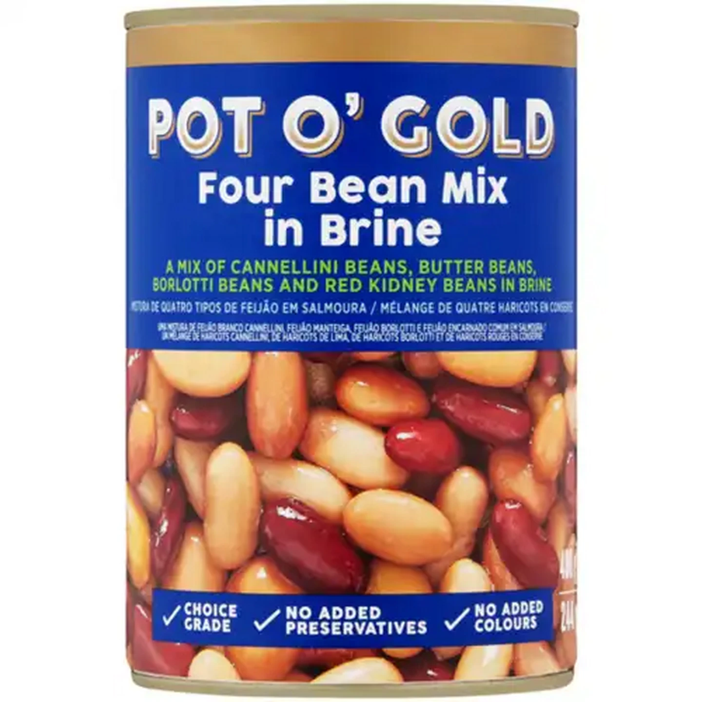 Image of Pot O' Gold Four Bean Mix in Brine 400g