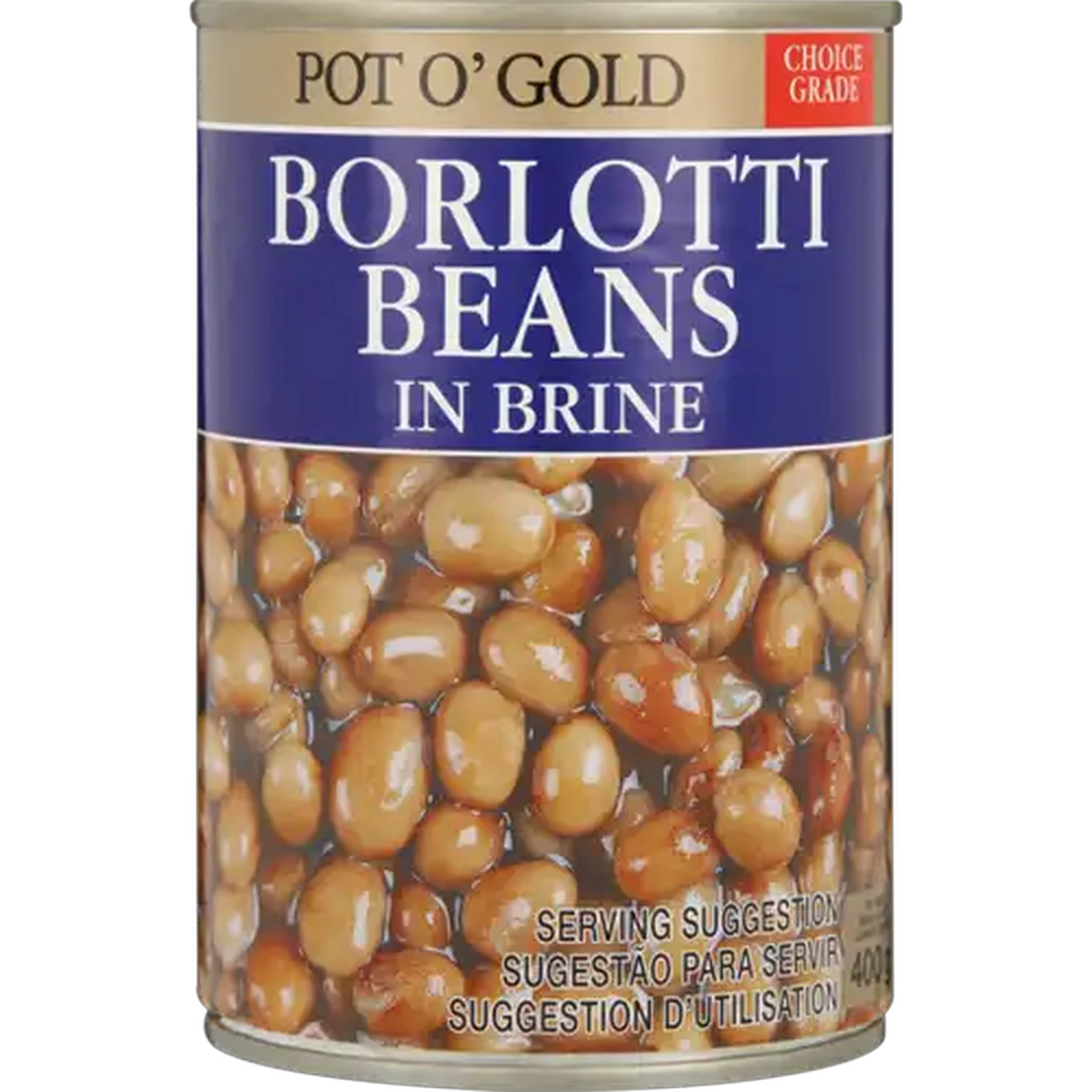 Image of Pot O' Gold Borlotti Beans In Brine 400g