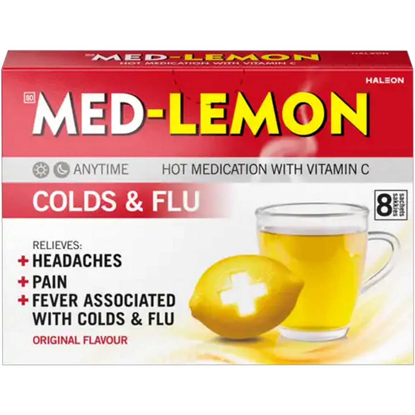 Image of Med-Lemon Original Flavour Hot Medication 8 Pack