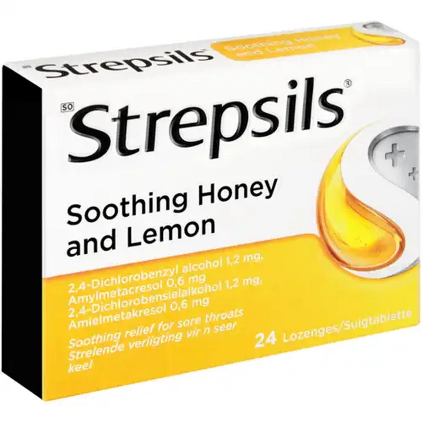 Image of Strepsils Soothing Honey & Lemon Lozenges 24 Pack