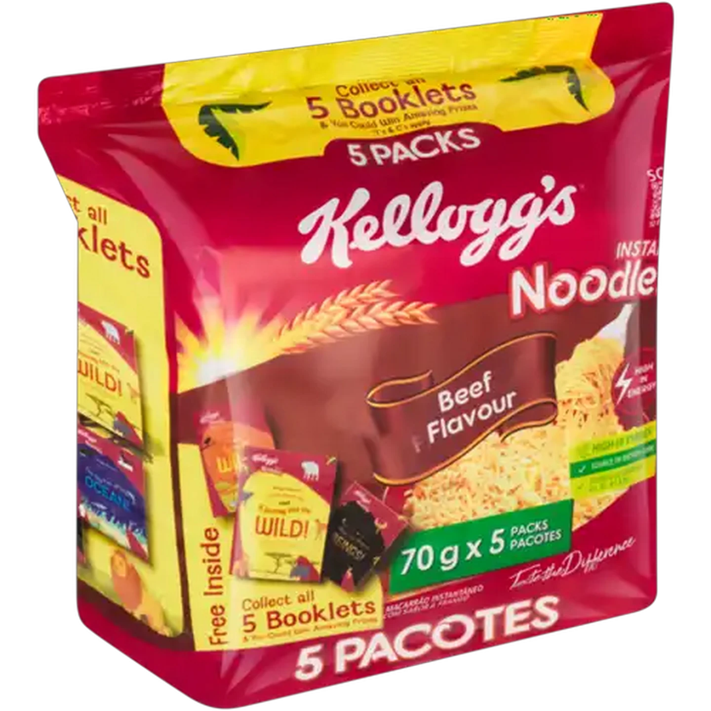 Image of Kellogg's Beef Flavour Instant Noodles 5 x 70g