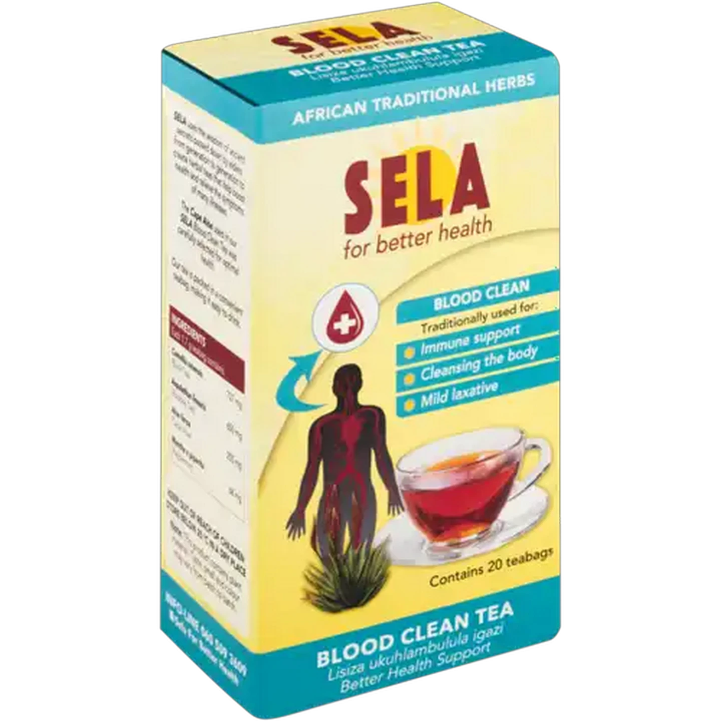 Image of Sela Blood Clean Support Teabags 20 Pack
