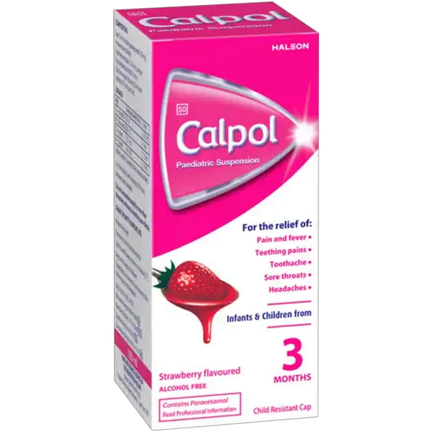 Image of Calpol Strawberry Flavoured Paediatric Suspension 100ml
