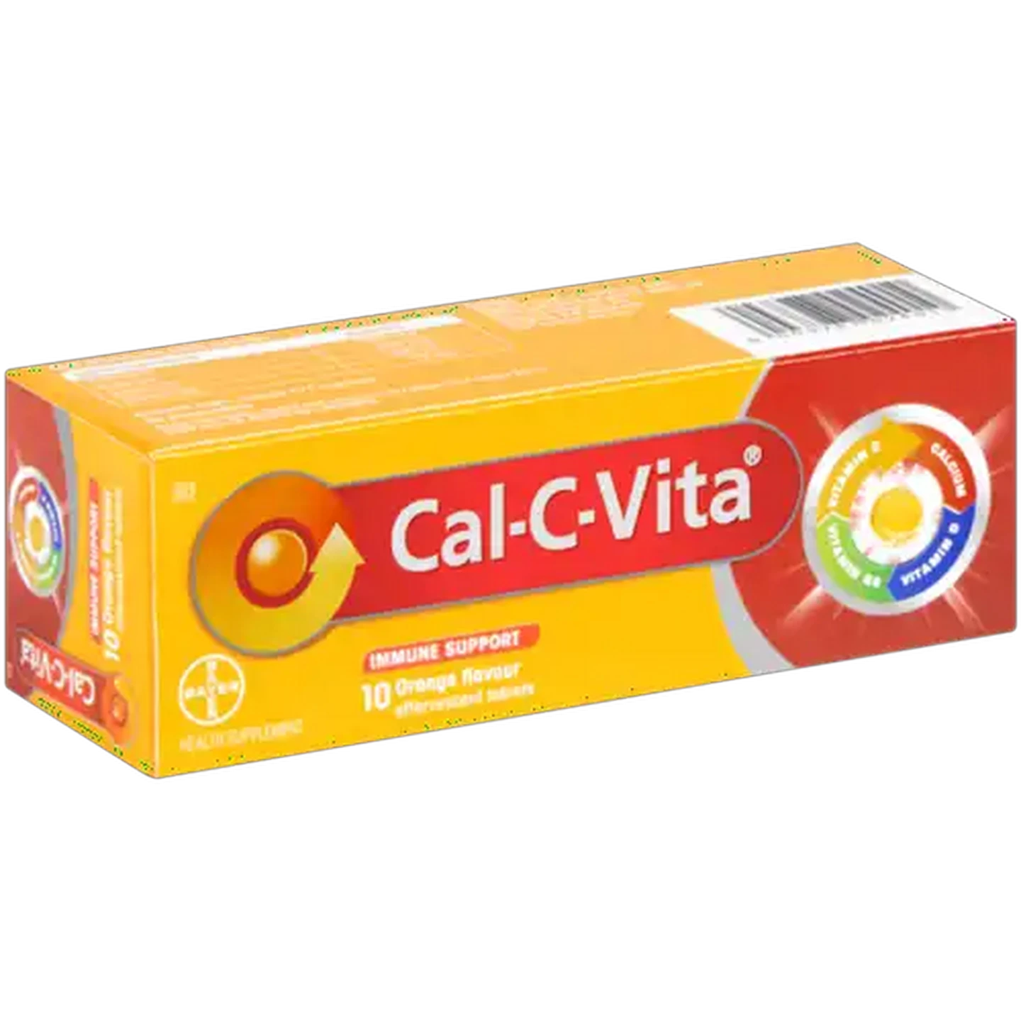Image of Cal-C-Vita Orange Flavour Immune Support Effervescent Tablets 10 Pack