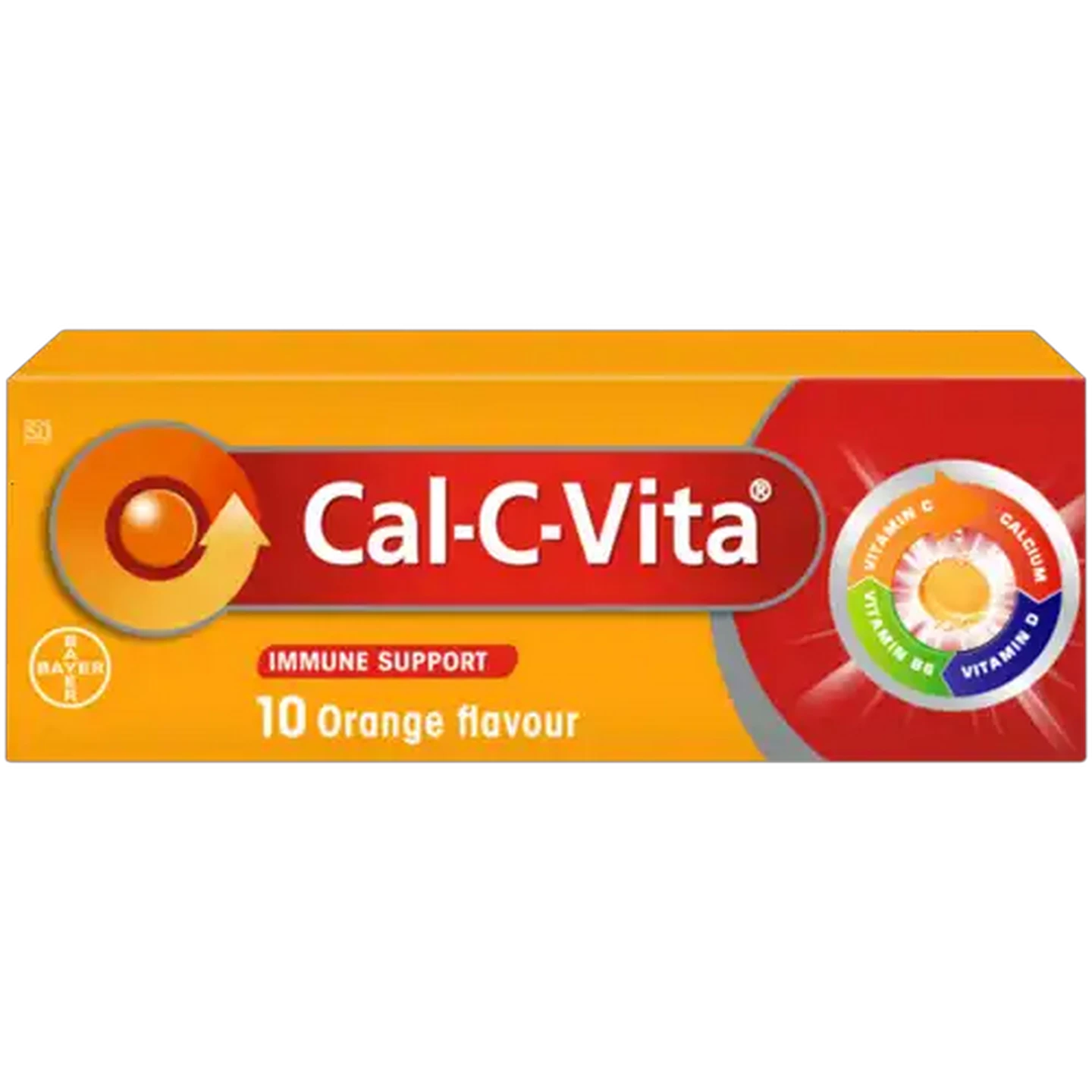 Image of Cal-C-Vita Orange Flavour Immune Support Effervescent Tablets 10 Pack