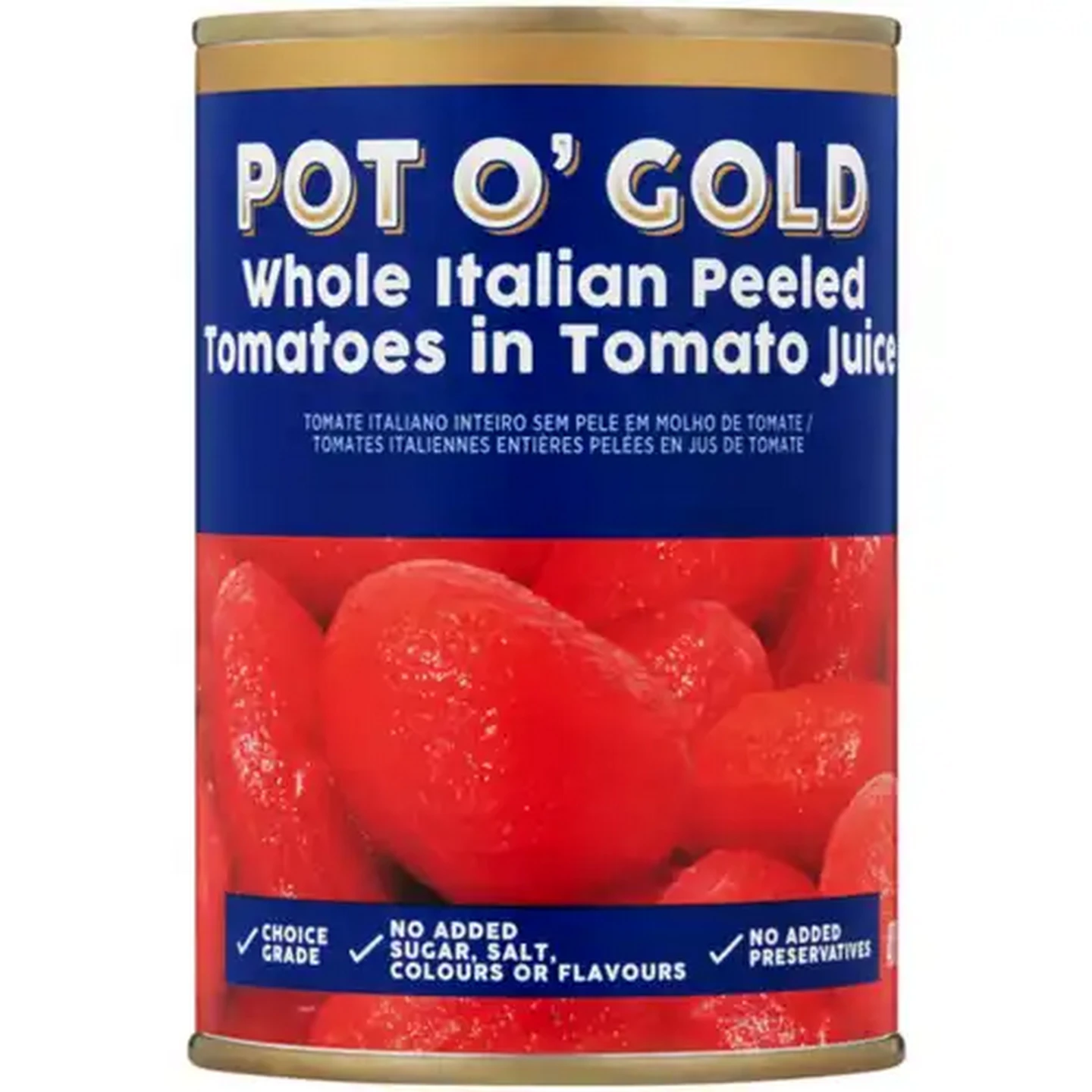 Image of Pot O' Gold Whole Italian Peeled Tomatoes in Tomato Juice 400g