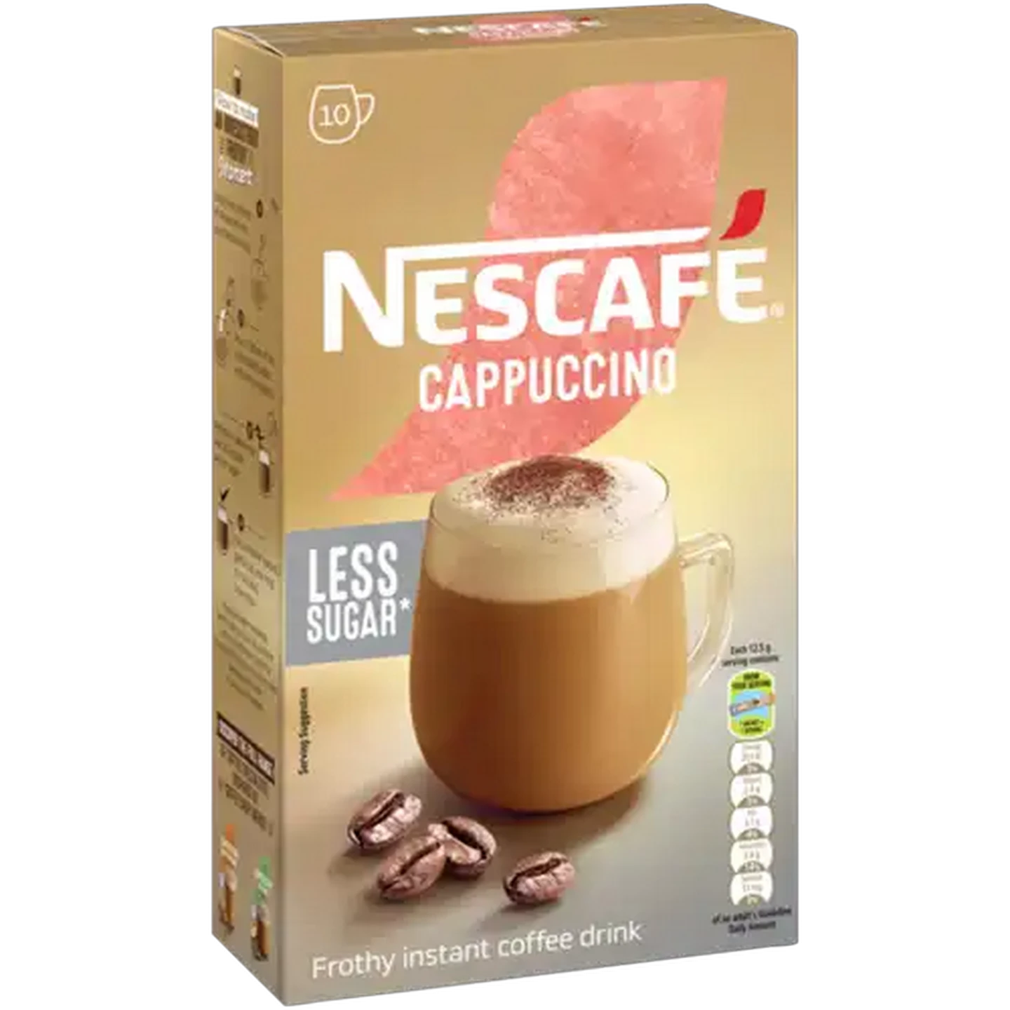Image of NESCAFÉ Less Sugar Cappuccino 10 x 12.5g