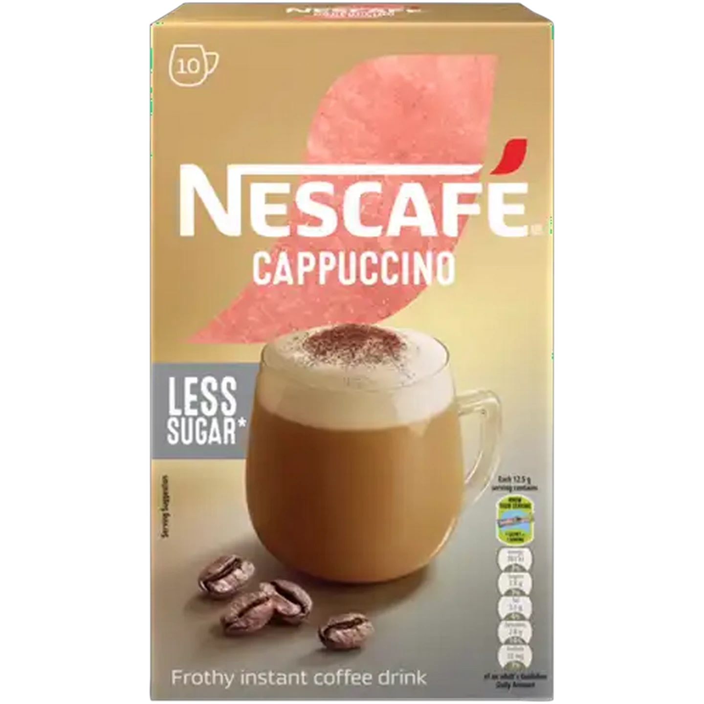 Image of NESCAFÉ Less Sugar Cappuccino 10 x 12.5g