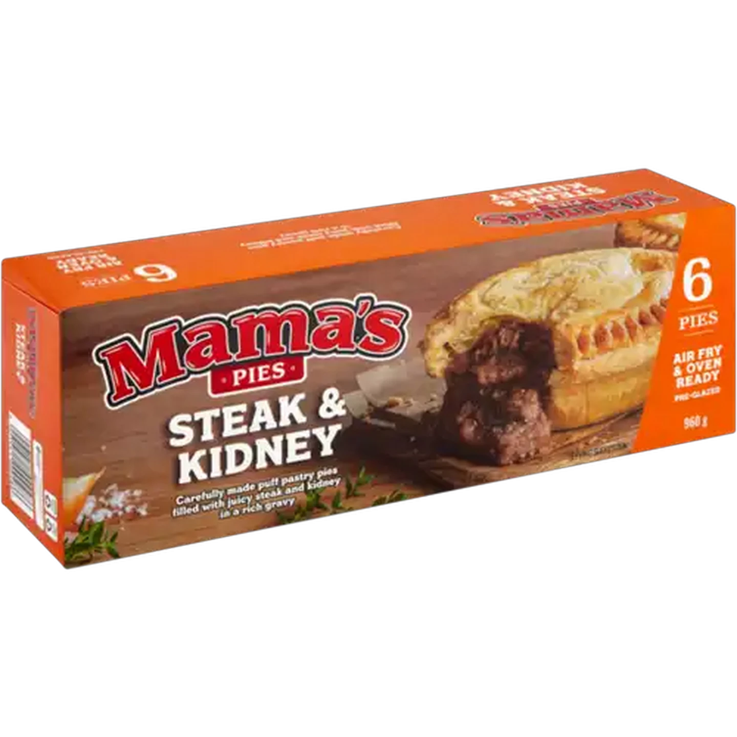 Image of Mama's Pies Frozen Steak & Kidney Pies 6 Pack