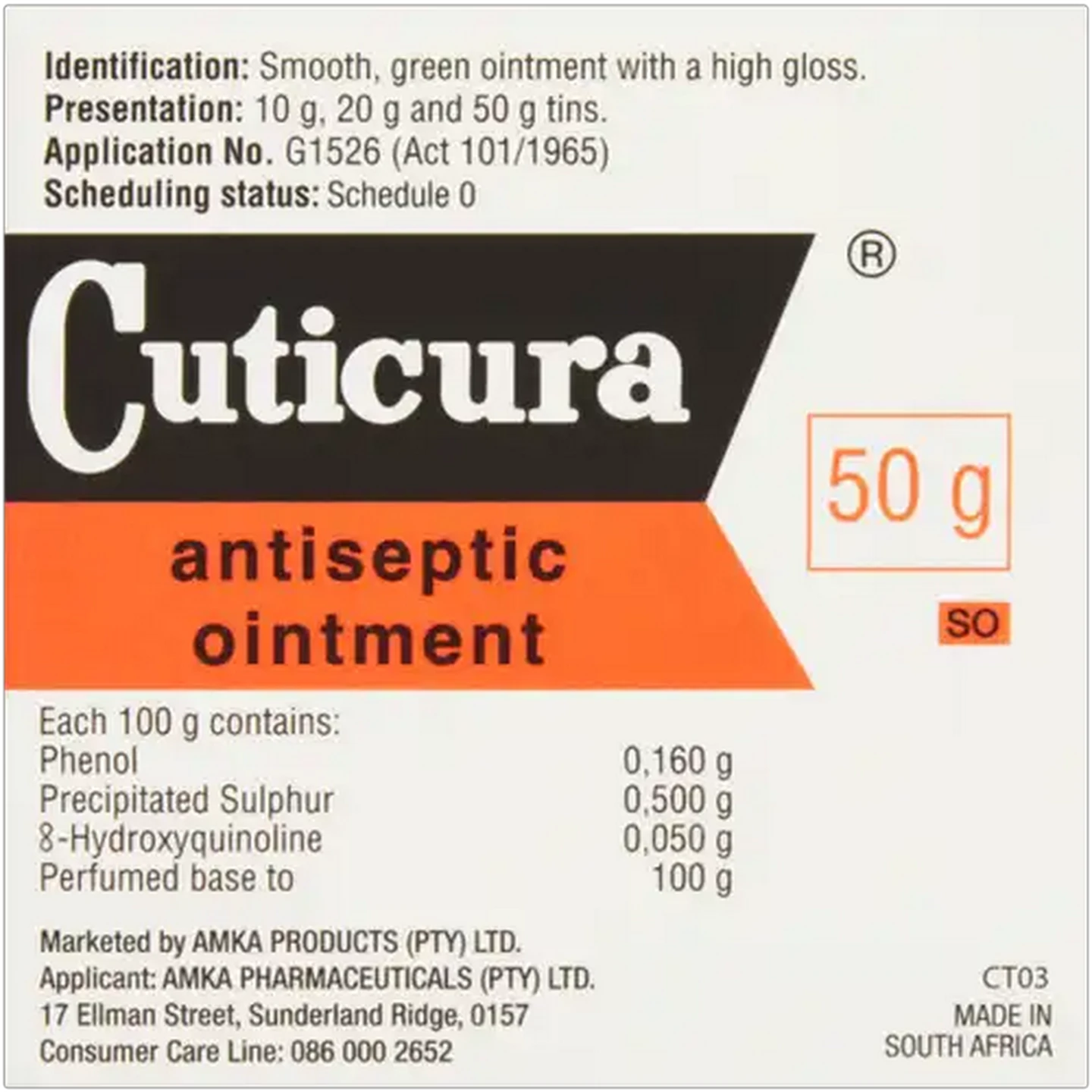 Image of Cuticura Antiseptic Ointment 50g