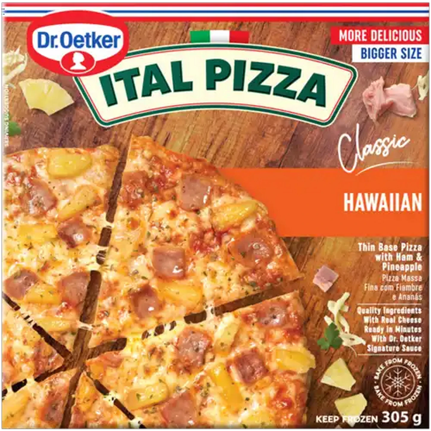 Image of Dr. Oetker Ital Pizza Classic Frozen Hawaiian Pizza 305g