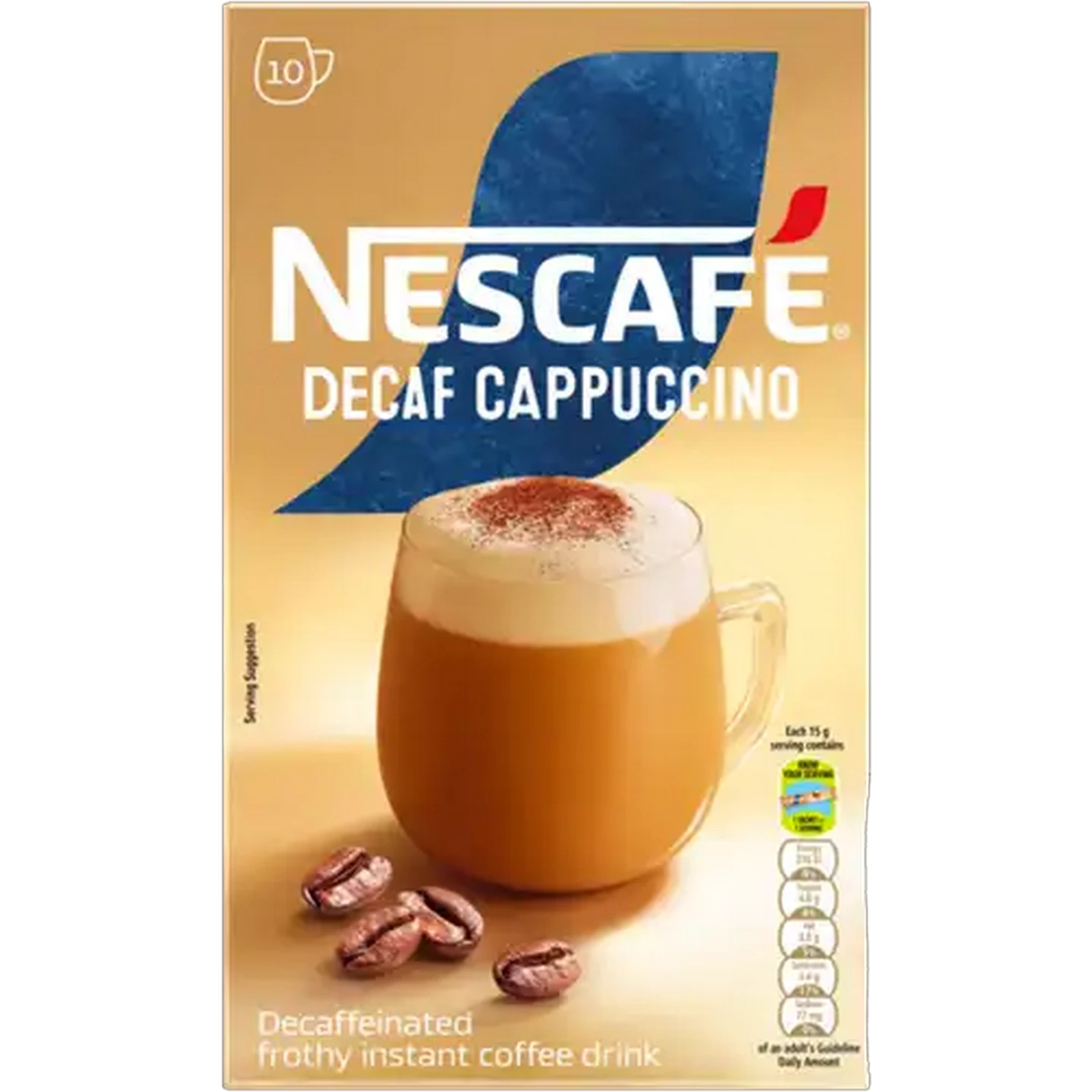 Image of NESCAFÉ Decaf Instant Cappuccino 10 x 15g