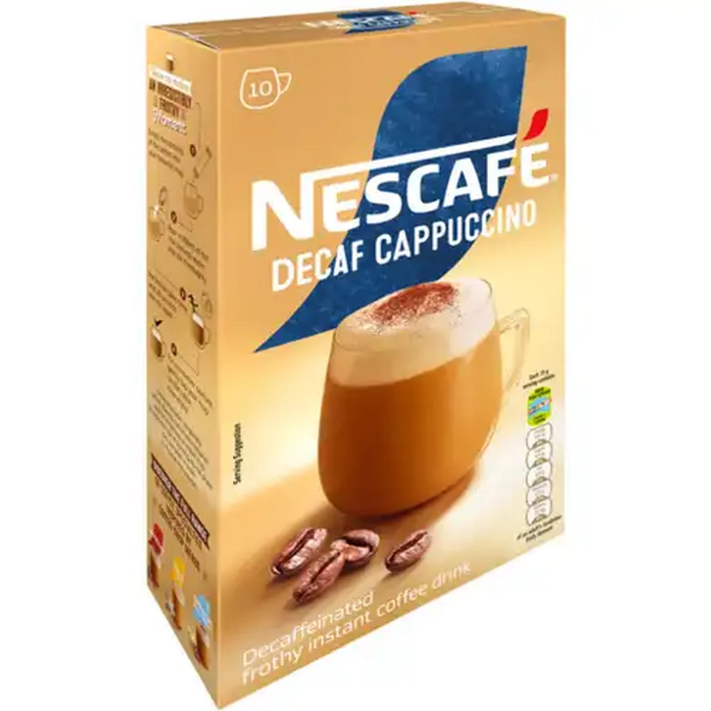 Image of NESCAFÉ Decaf Instant Cappuccino 10 x 15g