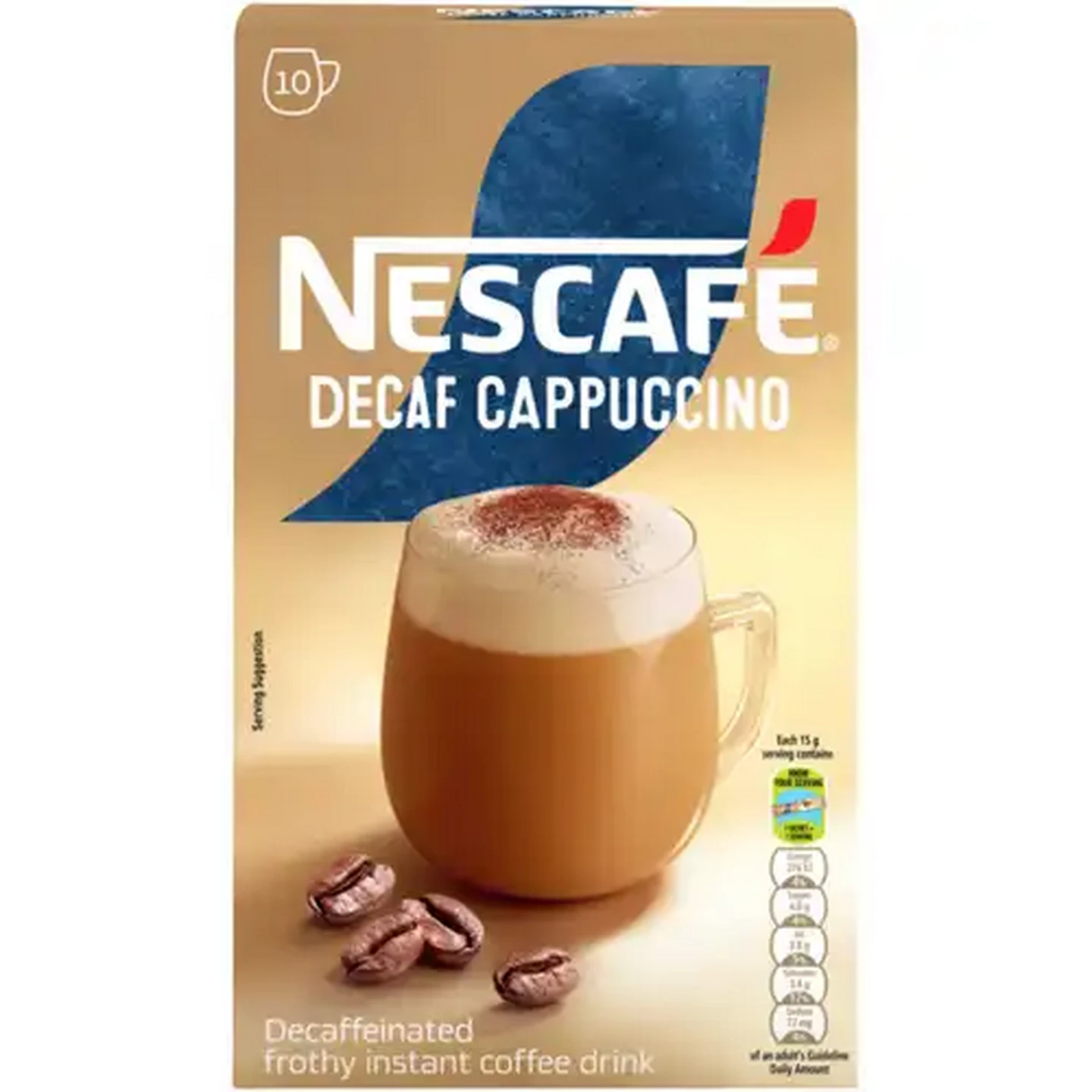 Image of NESCAFÉ Decaf Instant Cappuccino 10 x 15g