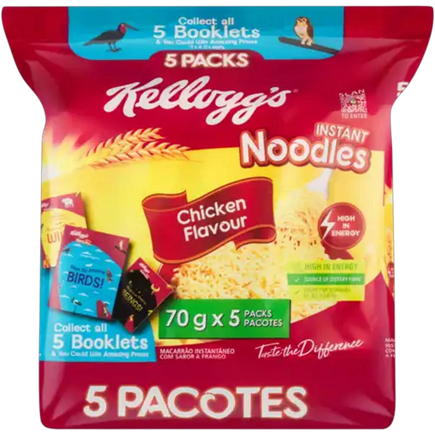 Image of Kellogg's Chicken Flavour Instant Noodles 5 x 70g
