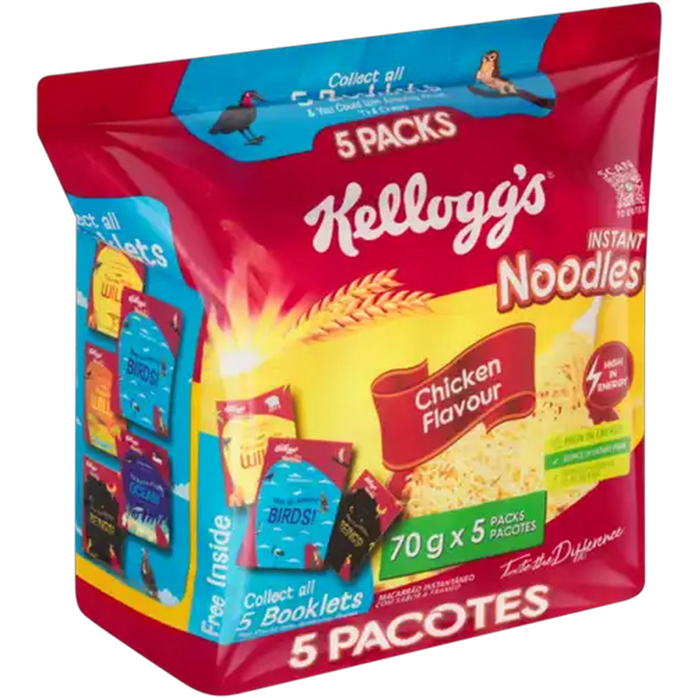 Image of Kellogg's Chicken Flavour Instant Noodles 5 x 70g