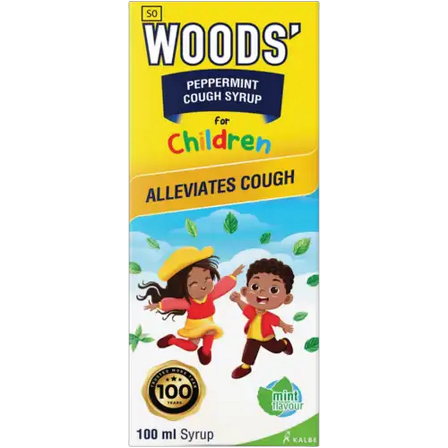 Image of WOODS' Peppermint Cough Syrup for Children 100ml