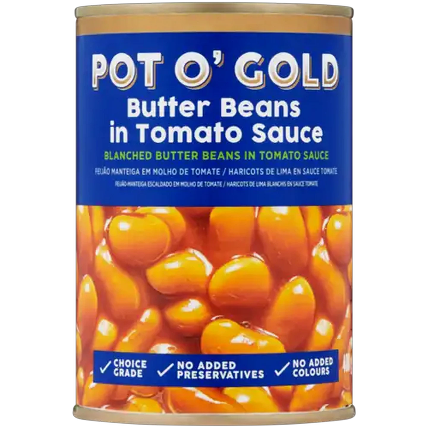Image of Pot O' Gold Butter Beans in Tomato Sauce 400g