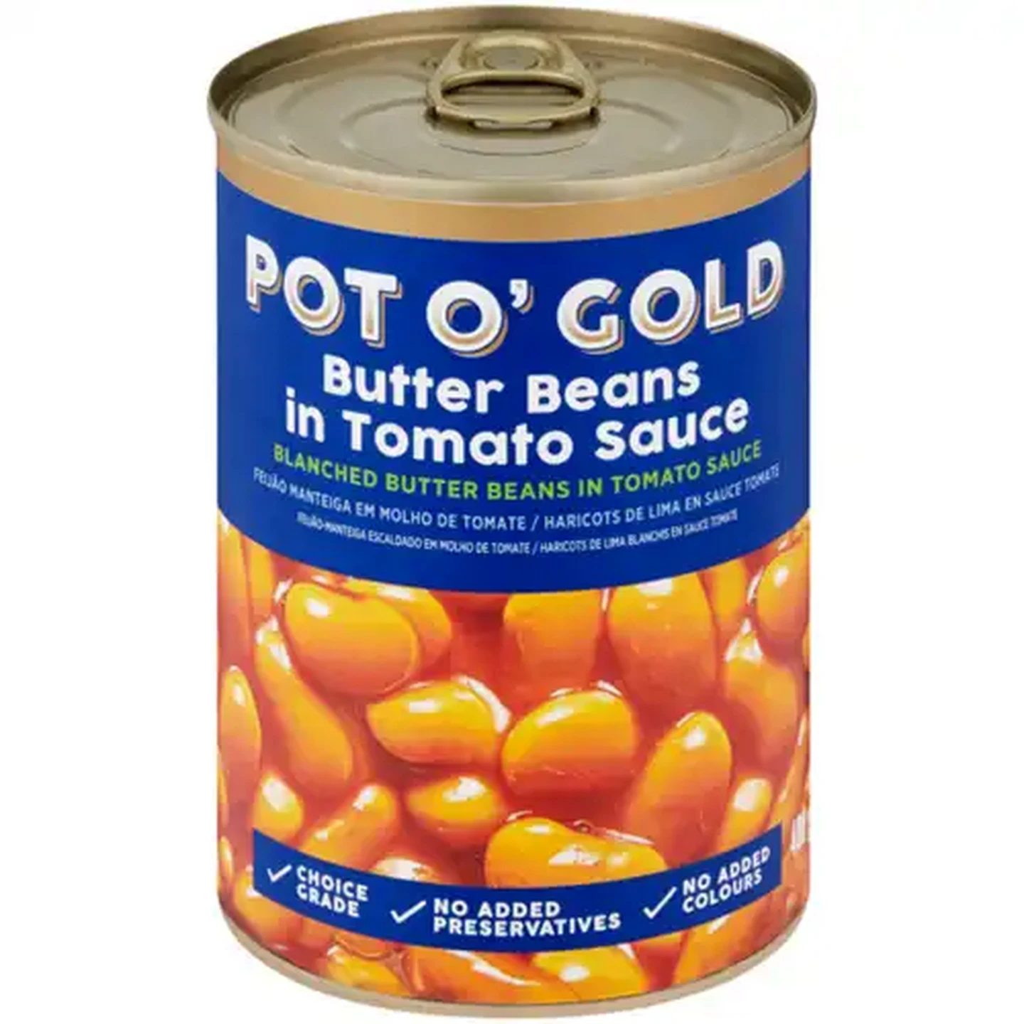 Image of Pot O' Gold Butter Beans in Tomato Sauce 400g