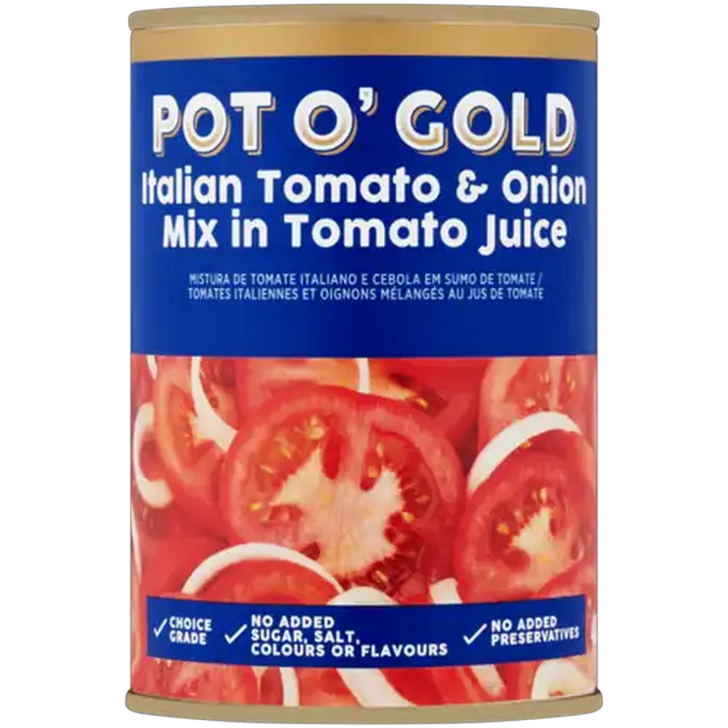 Image of Pot O' Gold Italian Tomato & Onion Mix in Tomato Juice 400g