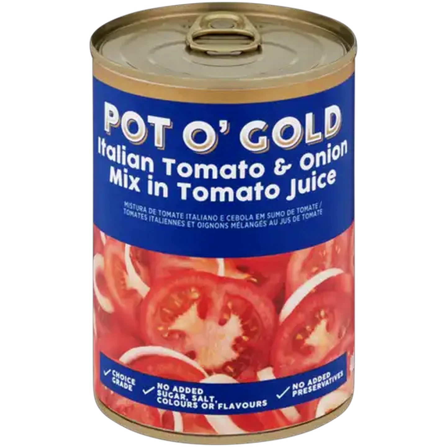 Image of Pot O' Gold Italian Tomato & Onion Mix in Tomato Juice 400g