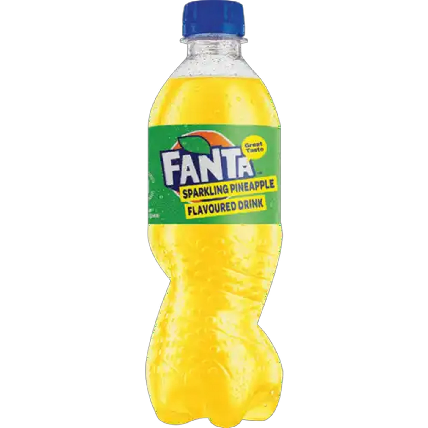 Image of Fanta Pineapple Flavoured Sparkling Soft Drink Bottle 440ml