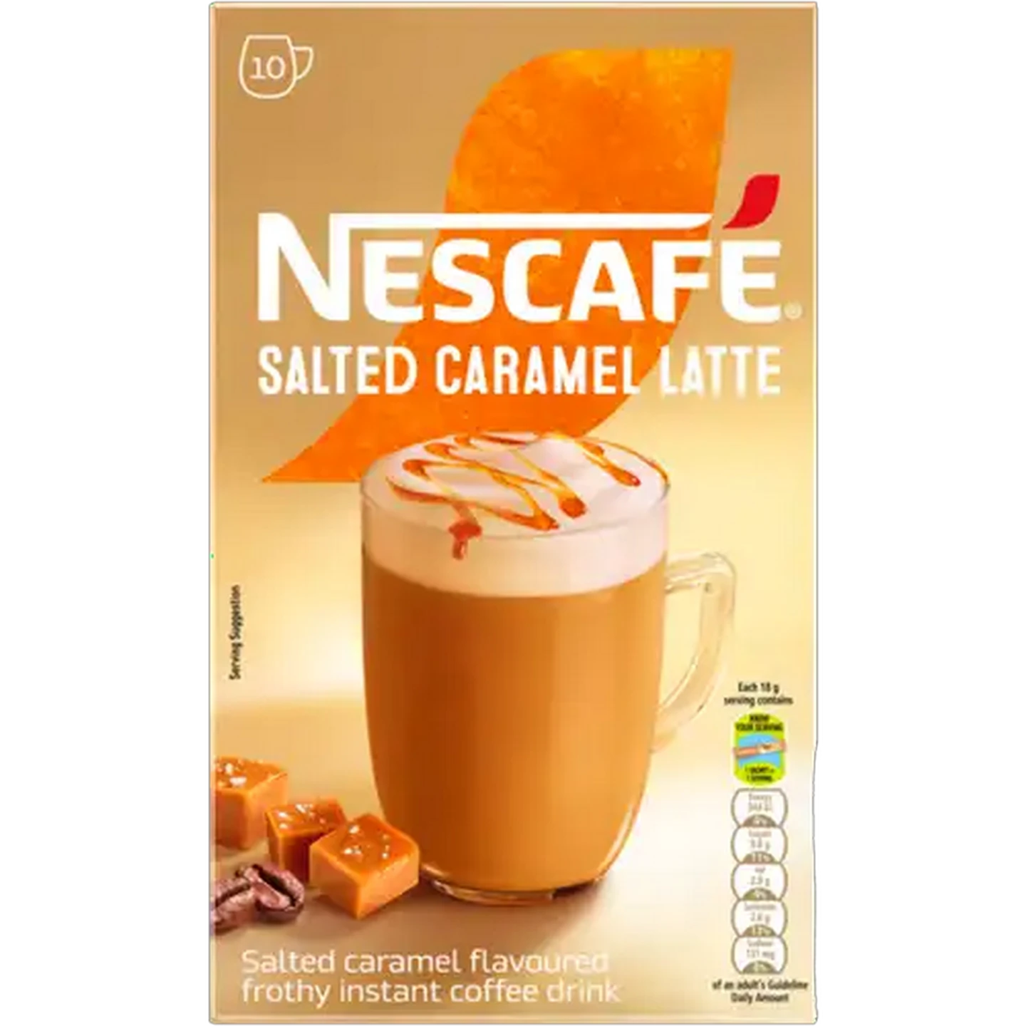 Image of NESCAFÉ Salted Caramel Instant Latte 10 x 18g