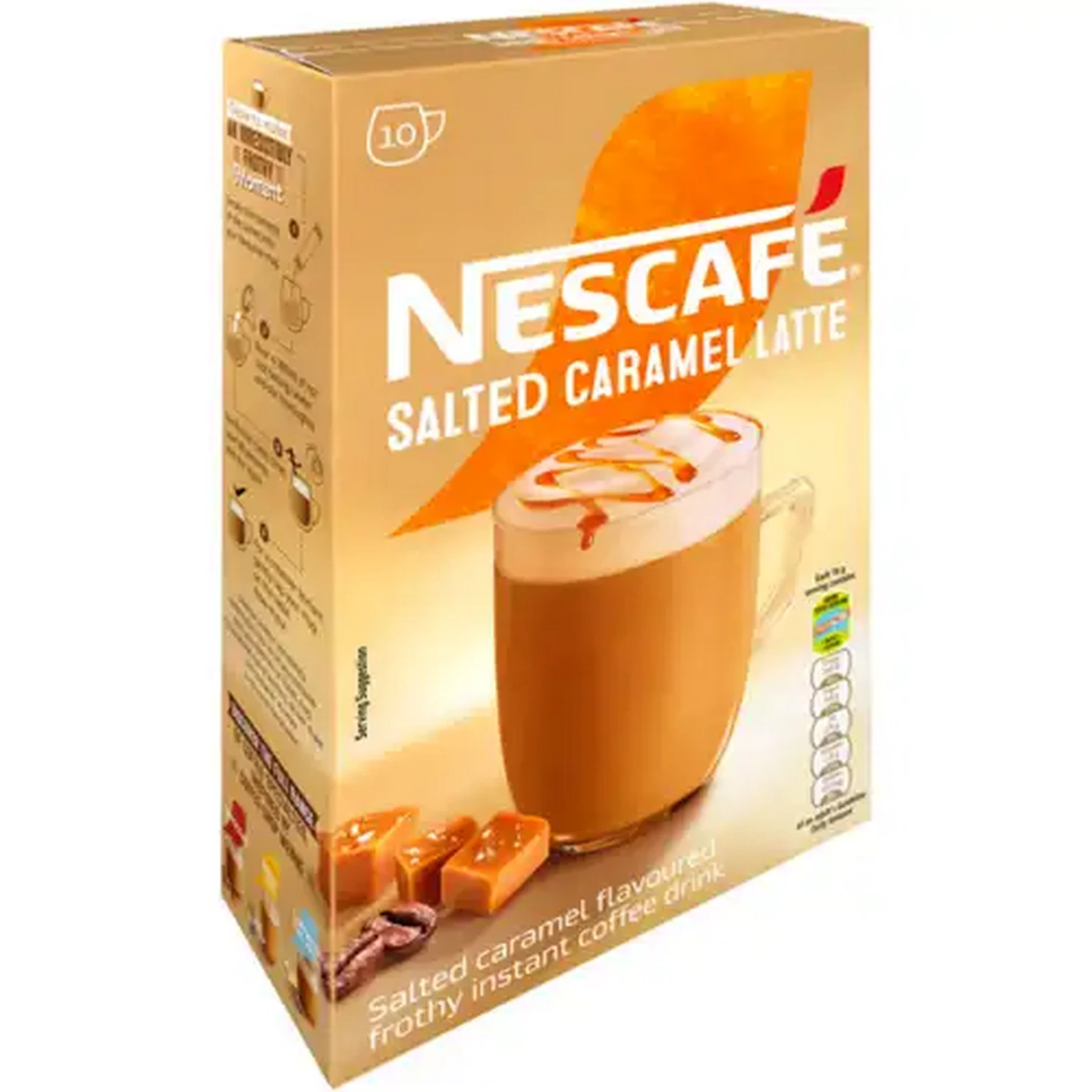 Image of NESCAFÉ Salted Caramel Instant Latte 10 x 18g