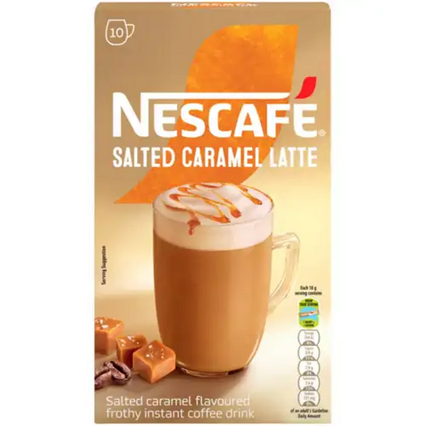 Image of NESCAFÉ Salted Caramel Instant Latte 10 x 18g