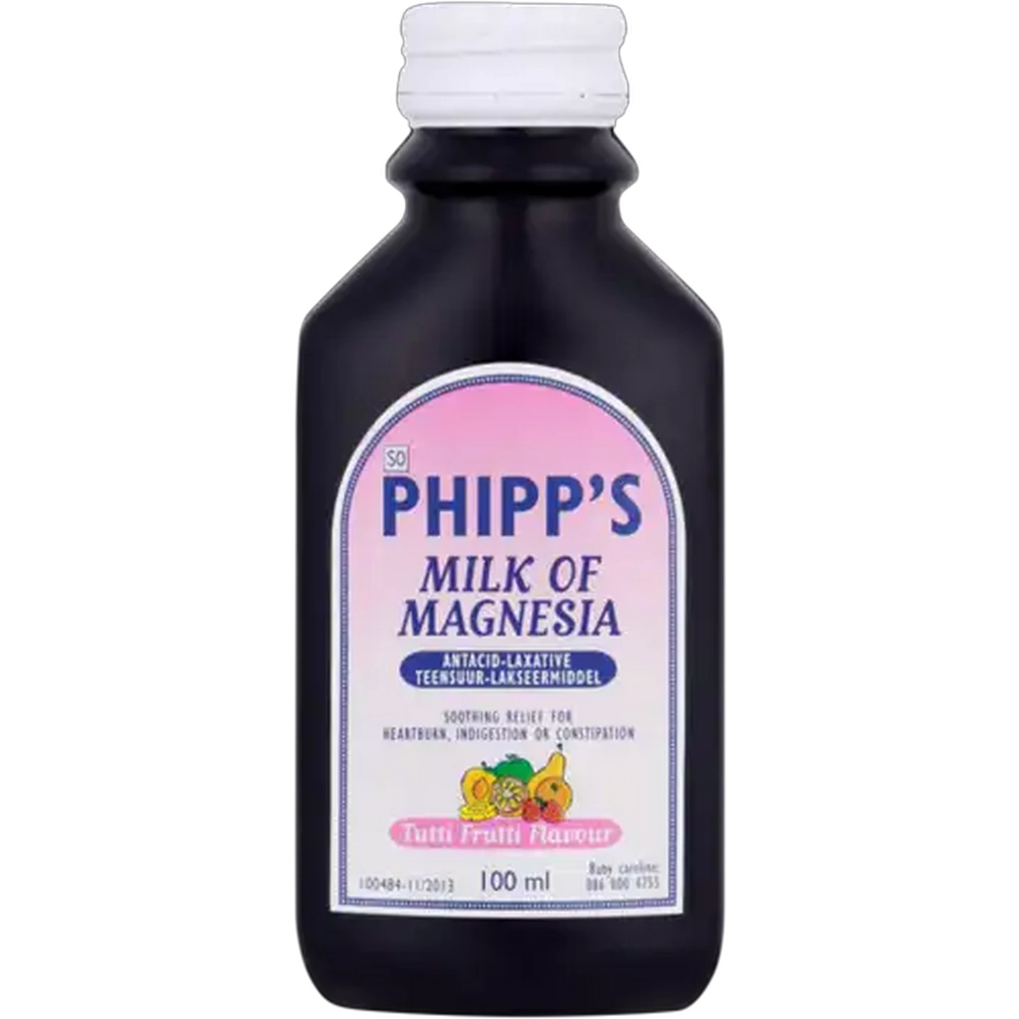 Image of Phipp's Tutti Frutti Flavour Milk of Magnesia 100ml