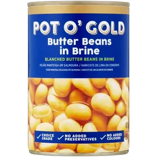 Pot O' Gold Butter Beans in Brine 400g