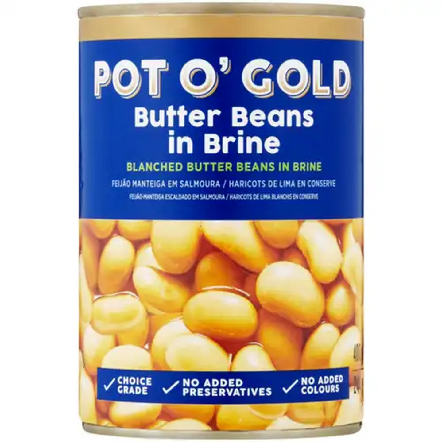 Image of Pot O' Gold Butter Beans in Brine 400g