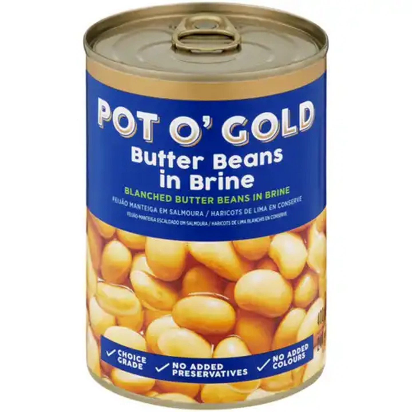 Image of Pot O' Gold Butter Beans in Brine 400g