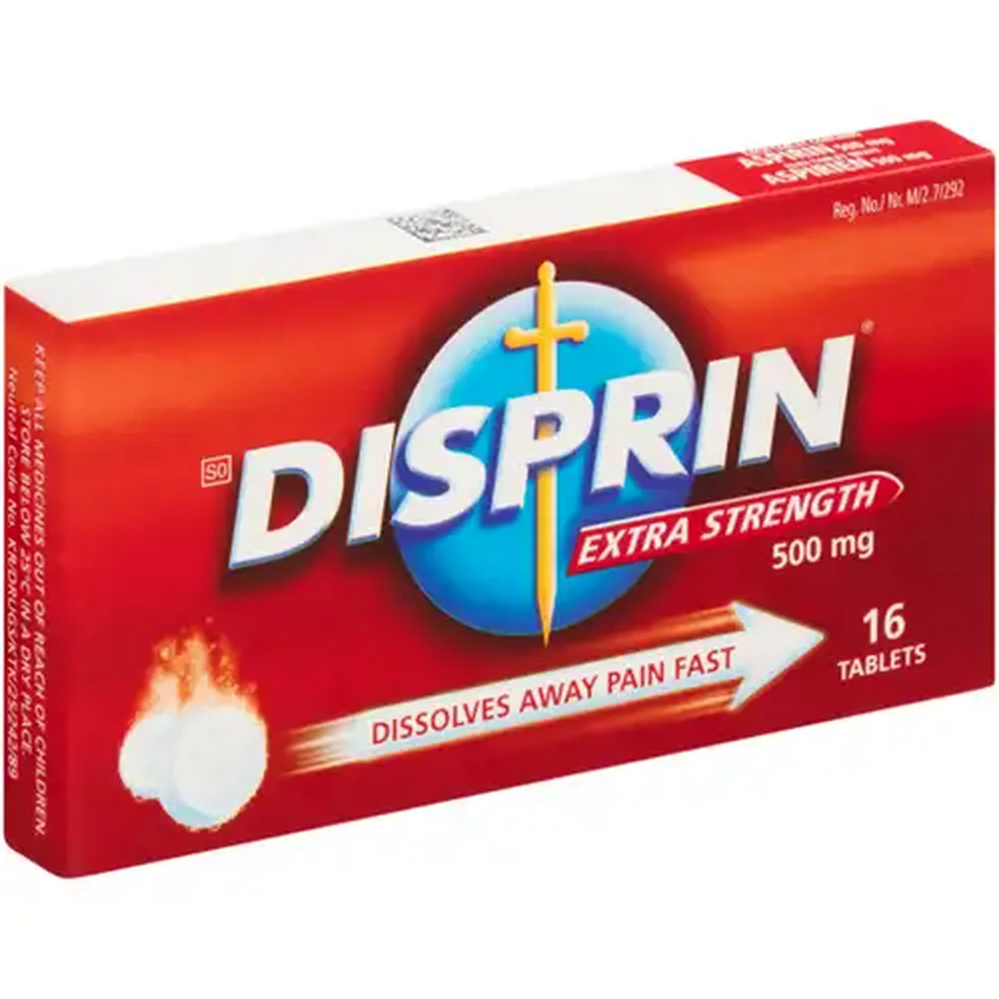 Image of Disprin Extra Strength Pain Relief Tablets 16 Pack