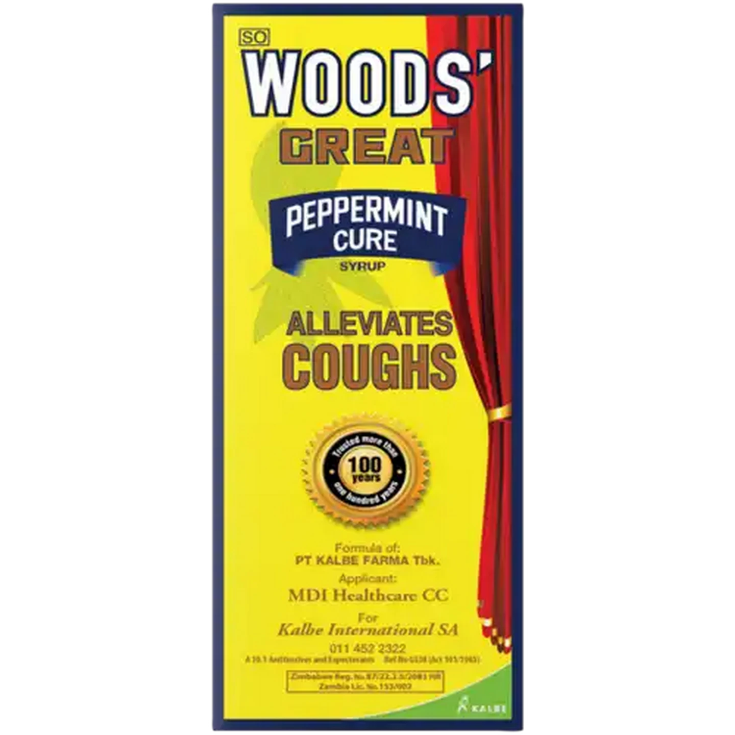 Image of WOODS' Great Peppermint Cure Cough Syrup 100ml